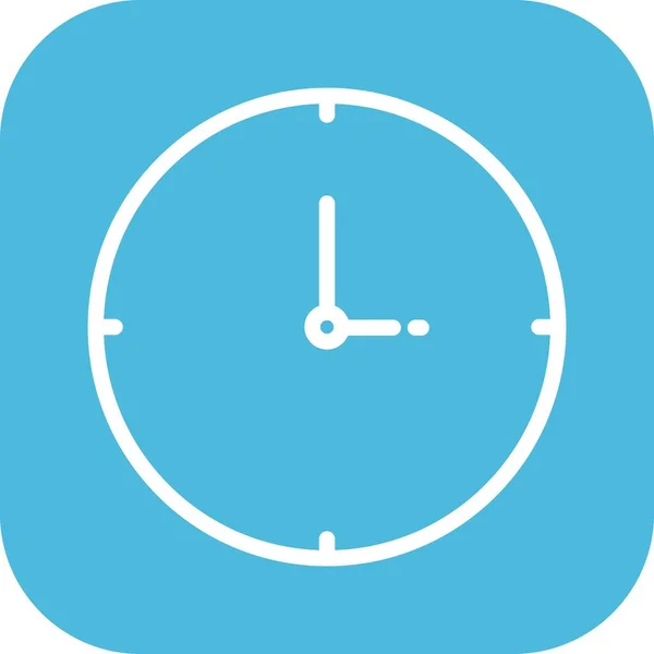 Icono Del Reloj Ilustración Vectorial Simple — Archivo Imágenes Vectoriales