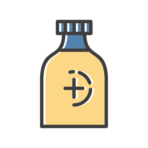 Vector Icono Botella Ilustración — Vector de stock