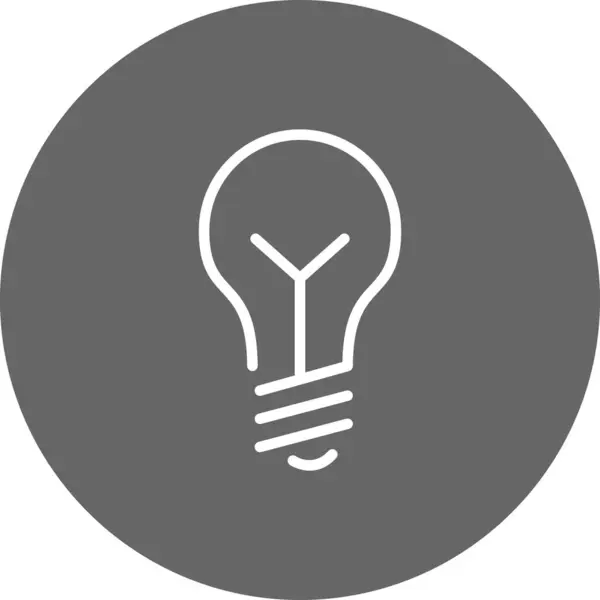 Light Bulb Icon Simple Vector Illustration — Stock Vector