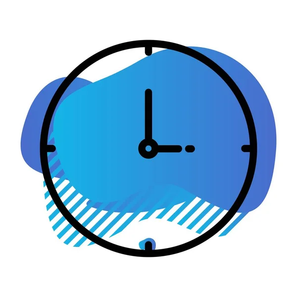 时钟图标 简单的矢量插图 — 图库矢量图片