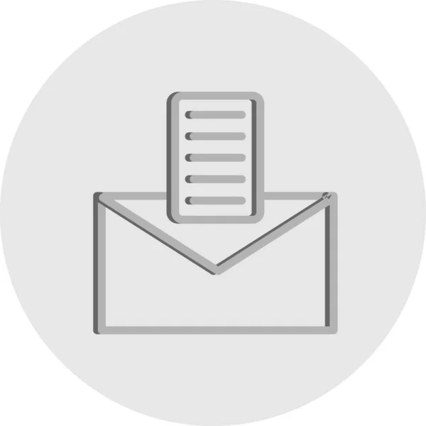 ベクトル電子メールのアイコン 簡単なベクトルイラスト — ストックベクタ