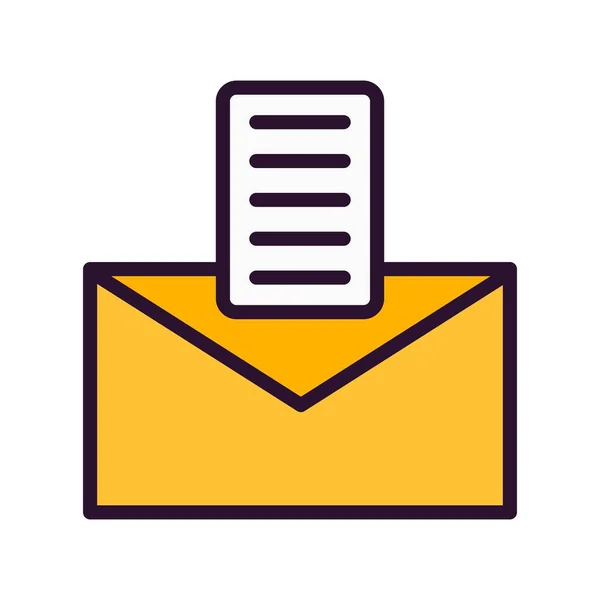 Vektorová Ikona Email Jednoduchá Vektorová Ilustrace — Stockový vektor