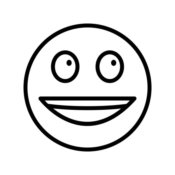 Icône Expression Faciale Illustration Vectorielle — Image vectorielle