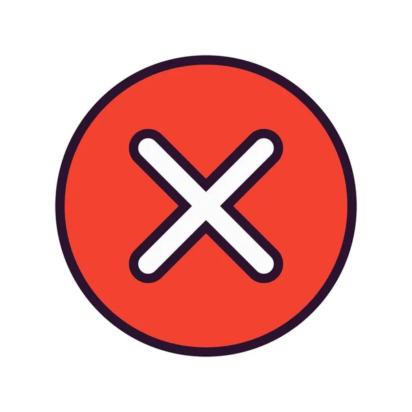 Canceled Icon Simple Vector Illustration — Stock Vector