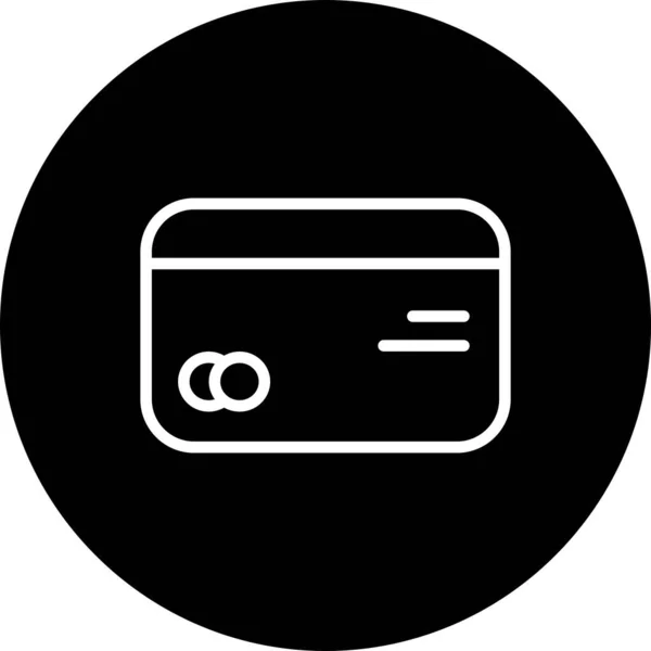 Vector Tarjeta Crédito Ico — Vector de stock