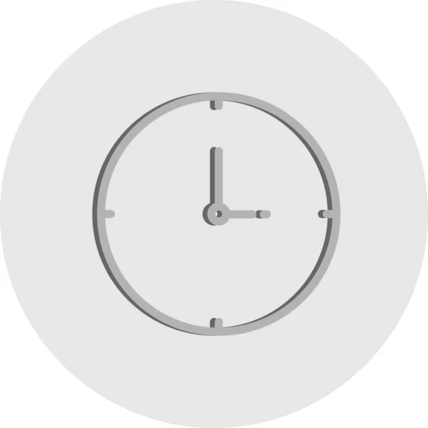 Icono Del Reloj Ilustración Vectorial Simple — Vector de stock