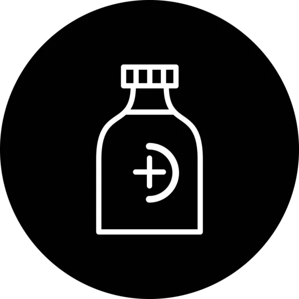 Vector Bottle Icon Illustration — Stock Vector