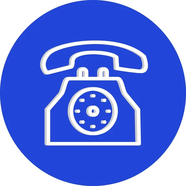 Vektor Illustration Des Telefon Symbols — Stockvektor