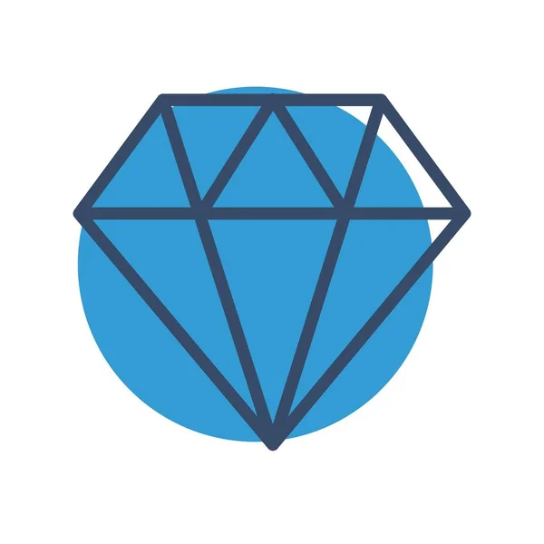 Vektor Diamant Symbol Einfache Vektorillustration — Stockvektor