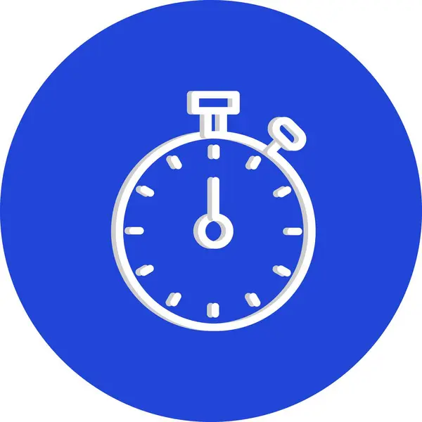 Vector Stopwatch Icon Illustration — Stock Vector