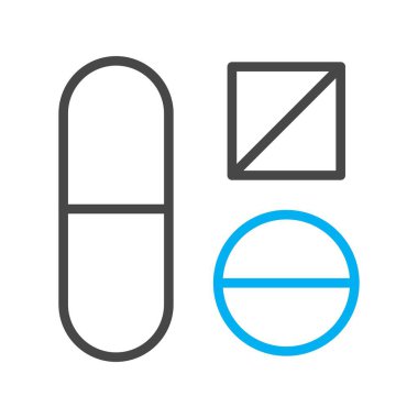 Tıbbi ikonun vektör yanılsaması, tıp konsepti 