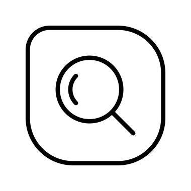 Arama simgesi, basit vektör illüstrasyonu
