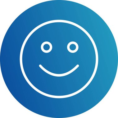  gülen yüz simgesi, basit vektör illüstrasyonu