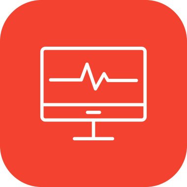 Lcd vektörü simgesi, illüstrasyon