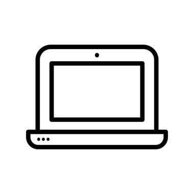 dizüstü bilgisayar simgesi vektör çizimi tasarımı