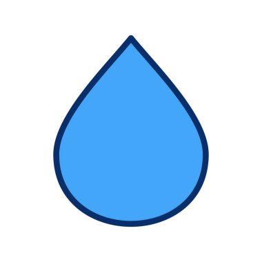 mavi su damlası ikon vektör illüstrasyon tasarımı
