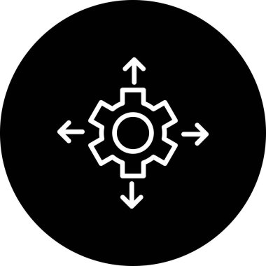 Simge ayarlanıyor, basit vektör illüstrasyonu