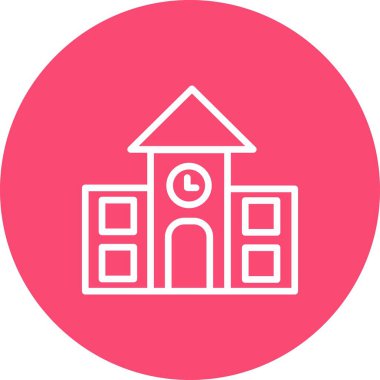  bina simgesi, basit vektör illüstrasyonu