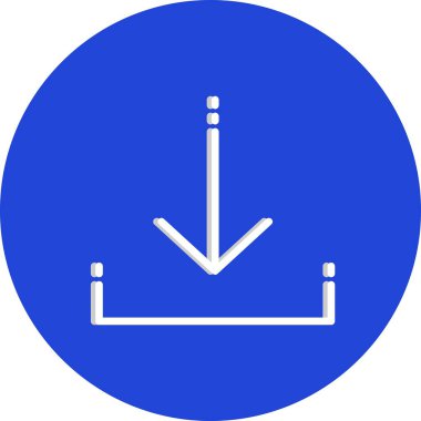 Simge indir, basit vektör illüstrasyonu