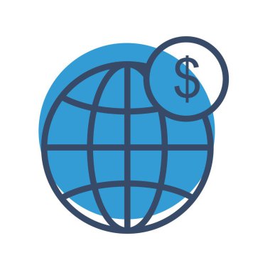 vektör dünyası simgesi, illüstrasyon