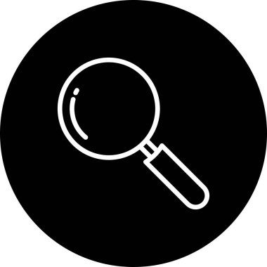 Arama simgesi, basit vektör illüstrasyonu