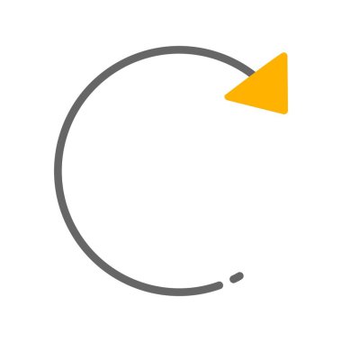 Bir çizgi simgesinin vektör illüstrasyonu