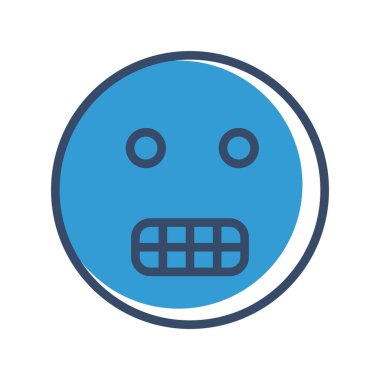 yüz ikonu. Web için bilgisayar vektör simgelerinin düz çizimi