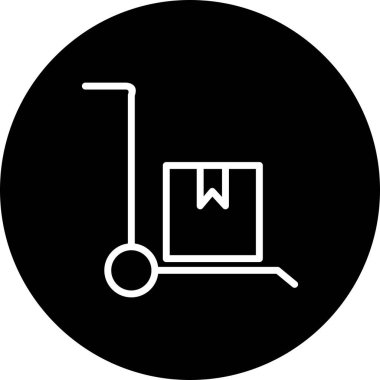 Tramvay simgesi, basit vektör illüstrasyonu