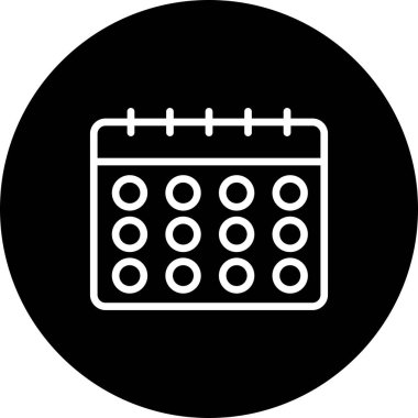  Vektör Takvim Simgesi, illüstrasyon