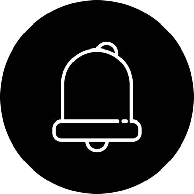 Çan simgesi, basit vektör illüstrasyonu