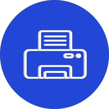 vektör yazıcı ağı simgesi, illüstrasyon