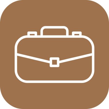  evrak çantası simgesi, basit vektör illüstrasyonu