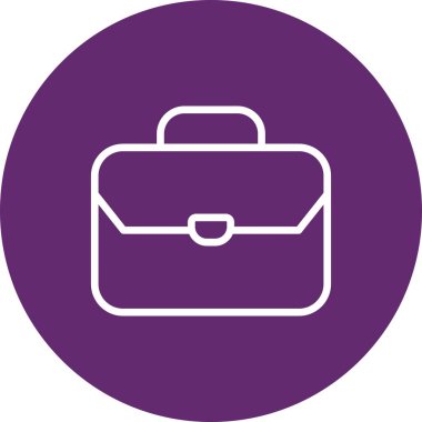  evrak çantası simgesi, basit vektör illüstrasyonu