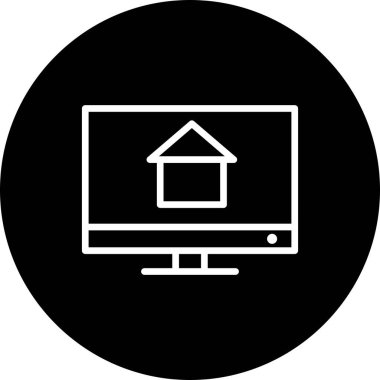 Modern b 'nin vektör illüstrasyonu ev simgesinden yoksun