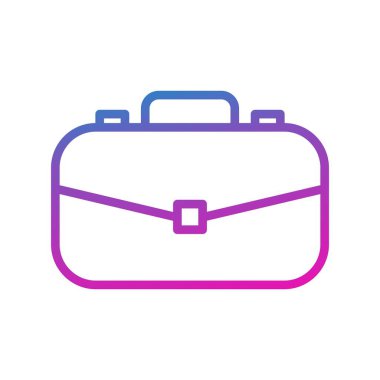  evrak çantası simgesi, basit vektör illüstrasyonu