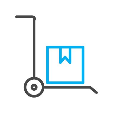 Tramvay simgesi, basit vektör illüstrasyonu