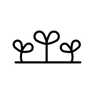 vektör bitki simgesi, illüstrasyon