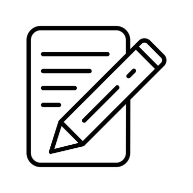 vektör Belgesi simgesi, basit vektör illüstrasyonu