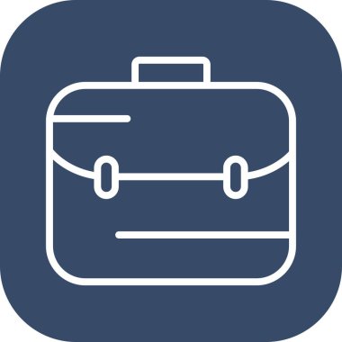  evrak çantası simgesi, basit vektör illüstrasyonu