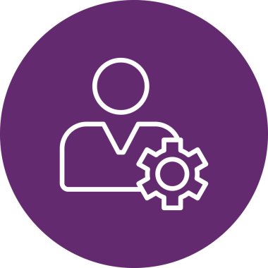 vektör profil simgesi, basit vektör illüstrasyonu