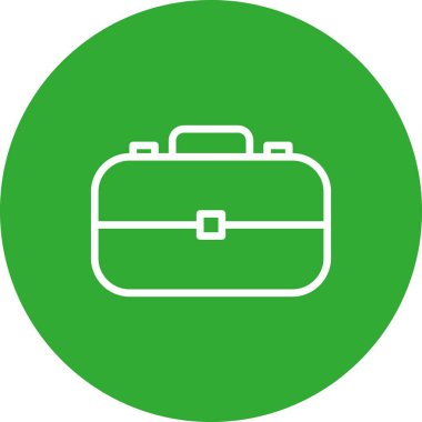  evrak çantası simgesi, basit vektör illüstrasyonu