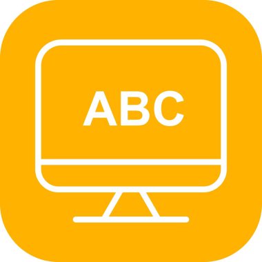 Lcd vektörü simgesi, illüstrasyon