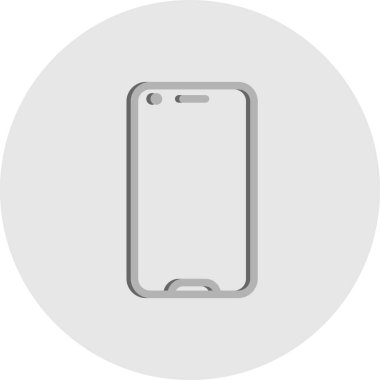 cep telefonu simgesi, basit vektör illüstrasyonu