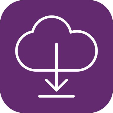 Simge indir, basit vektör illüstrasyonu