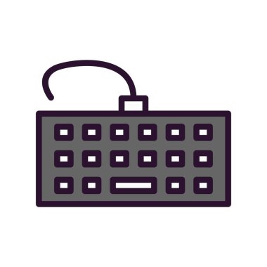 Bilgisayar klavyesi simgesi. vektör illüstrasyonu