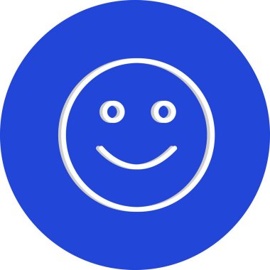  gülen yüz simgesi, basit vektör illüstrasyonu