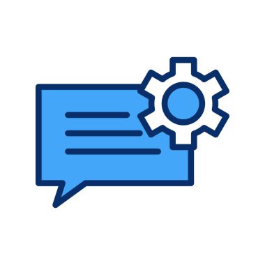 Vektör Sohbet simgesi, basit vektör illüstrasyonu