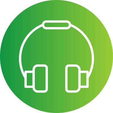 vektör kulaklık simgesi, illüstrasyon