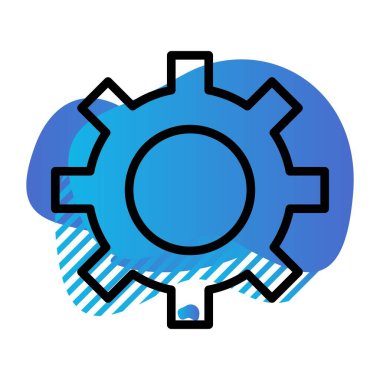 Simge ayarlanıyor, basit vektör illüstrasyonu