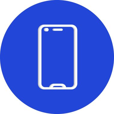 cep telefonu simgesi, basit vektör illüstrasyonu